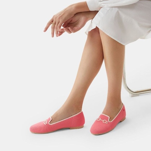 Vivaia Shoes - VIVAIA Round-Toe Patterned Loafers.  Size EU/41 US/9.5 color RED NEW